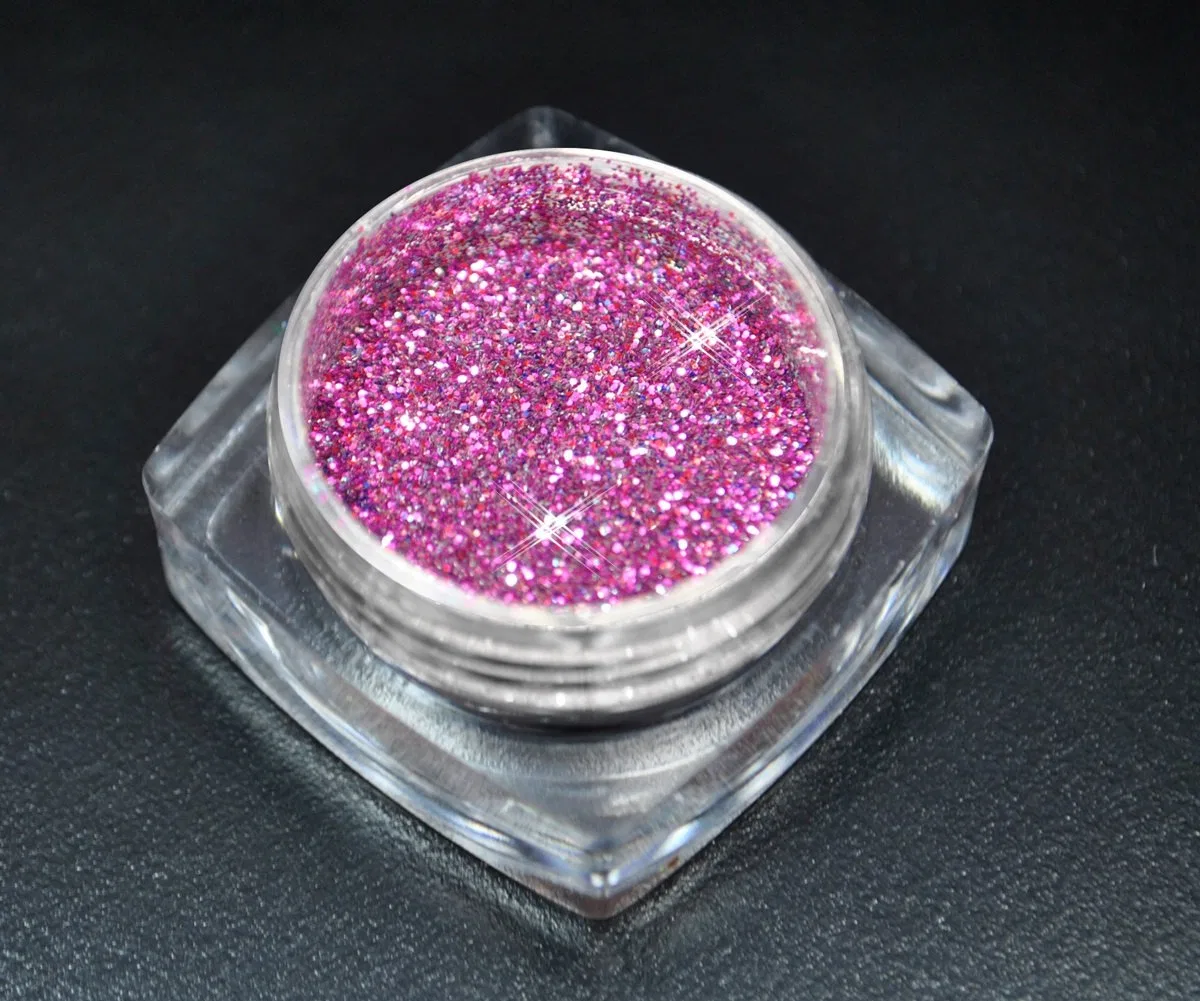 Фиолетово-розовый глиттер для дизайна ногтей Premium Glitter Powder Rm Beautynails, 08 - Plum Pink