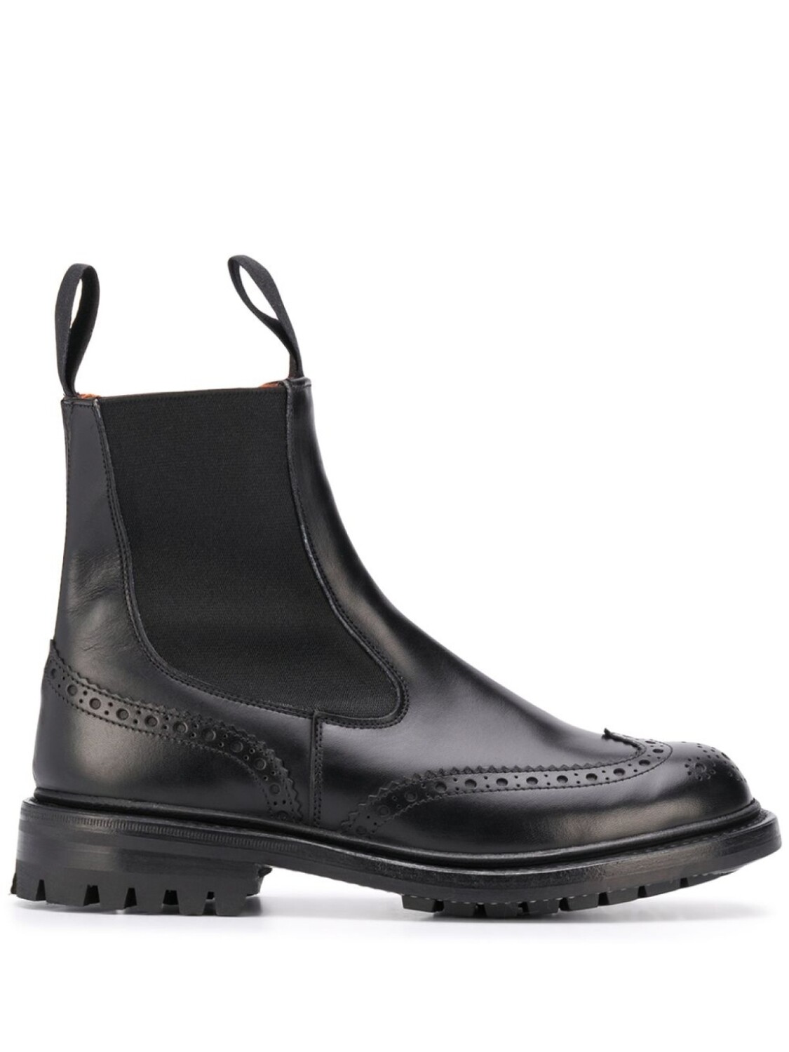 

Ботильоны с перфорацией Tricker's, черный