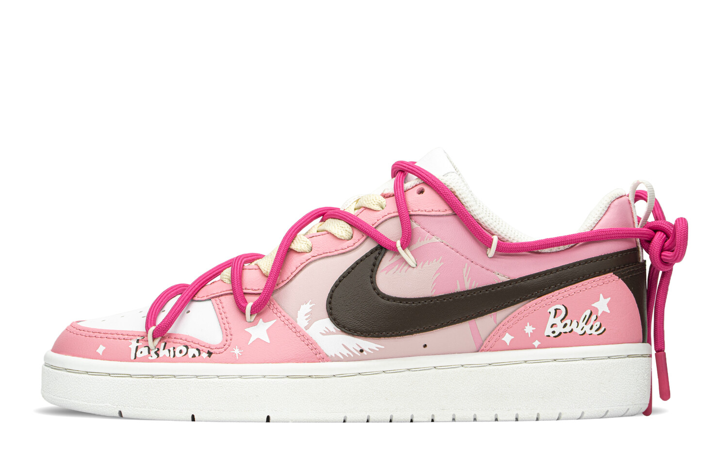 

Кроссовки Nike Court Borough Series Skateboard Shoes Women's Low-Top Brown/Pink