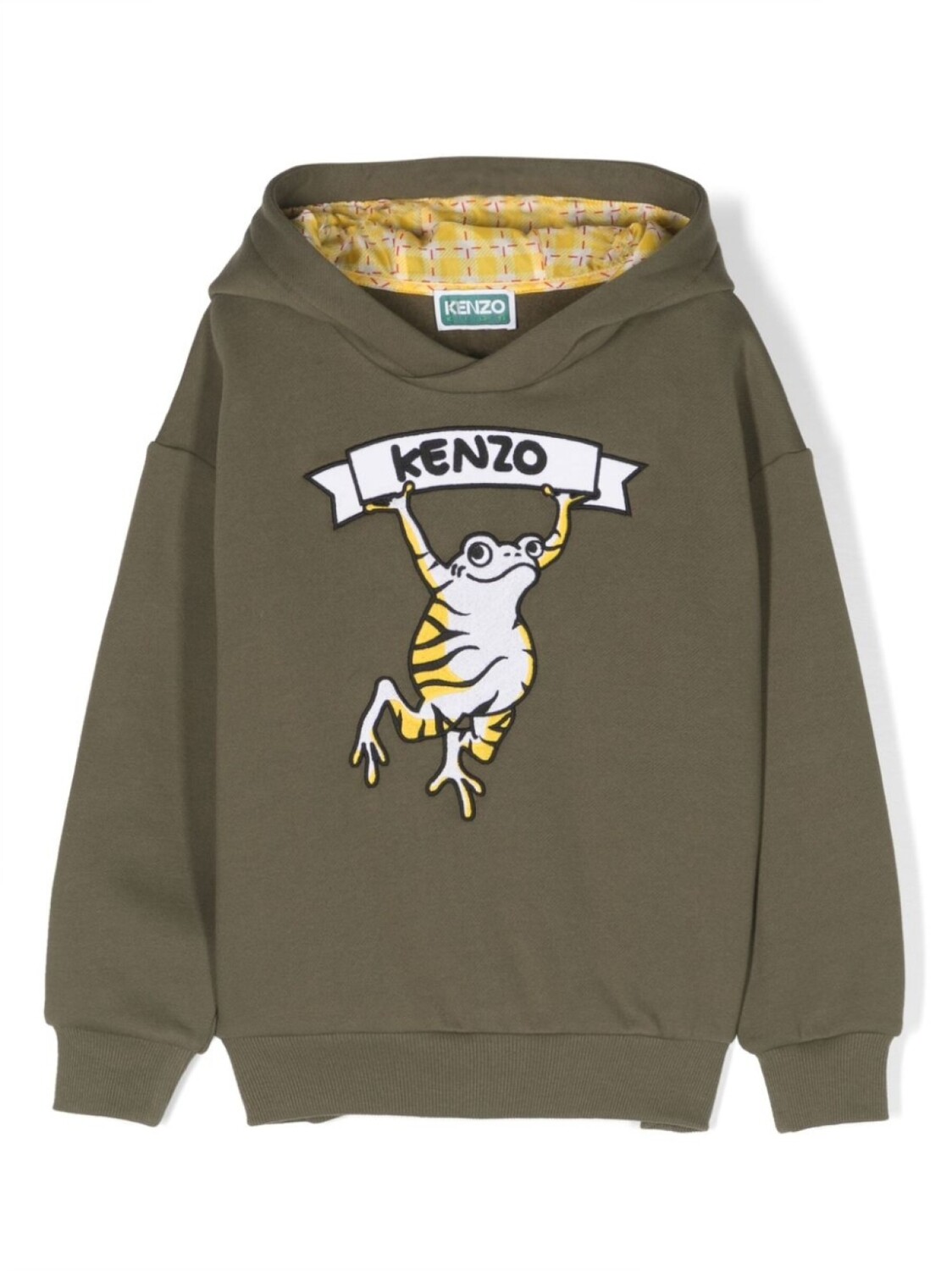 

Kenzo Kids худи с логотипом, зеленый