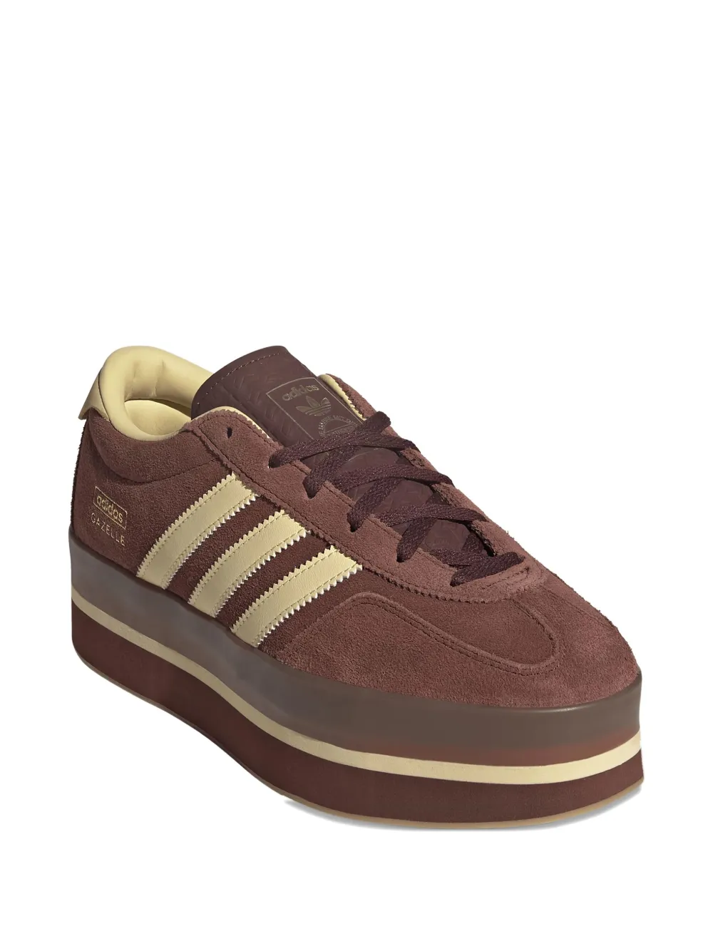 Кроссовки Gazelle Stack Adidas, коричневый — фото 2