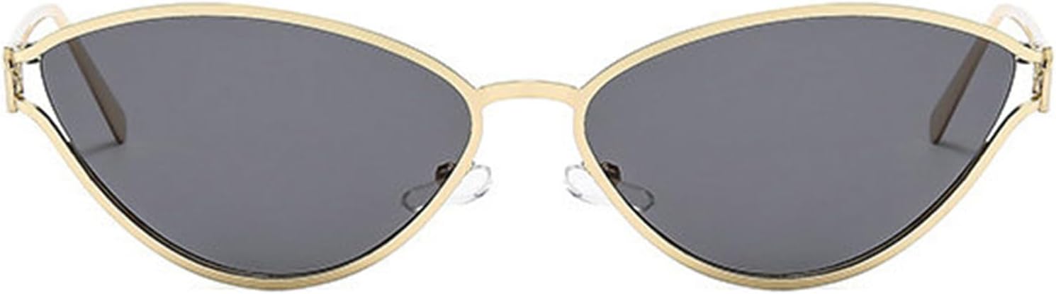 

Солнцезащитные очки Helena Fashion в металлической оправе «кошачий глаз» в стиле Y2k для женщин, модные и стильные солнцезащитные очки для мужчин и мужчин в стиле панк, женские очки с защитой от УФ-излучения UV400, C1