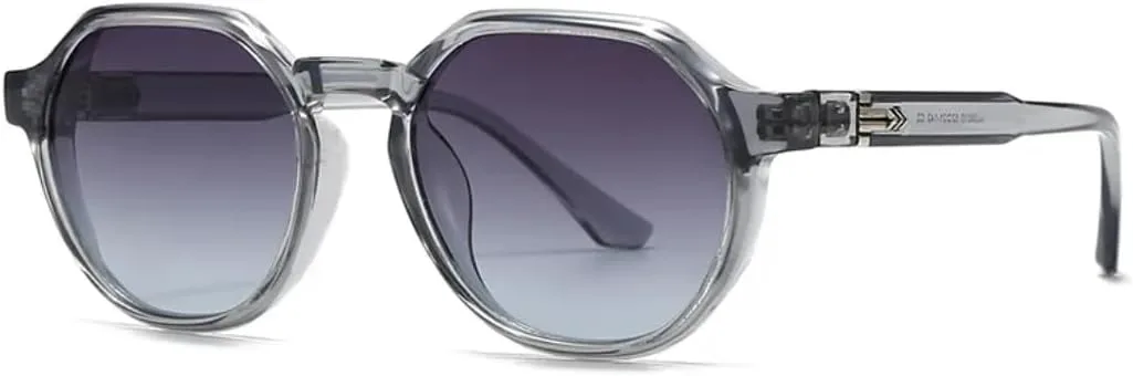 

Солнцезащитные очки для мужчин и женщин - защита UV400 - круглая оправа, черные линзы, для занятий спортом на открытом воздухе и вождения DSVIGF, Tyj510-4