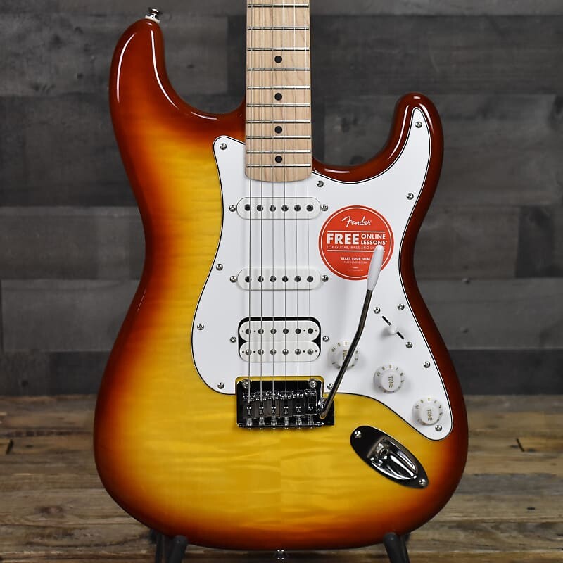 

Электрогитара Squier Affinity Stratocaster Flame Maple Top HSS - Sienna Burst