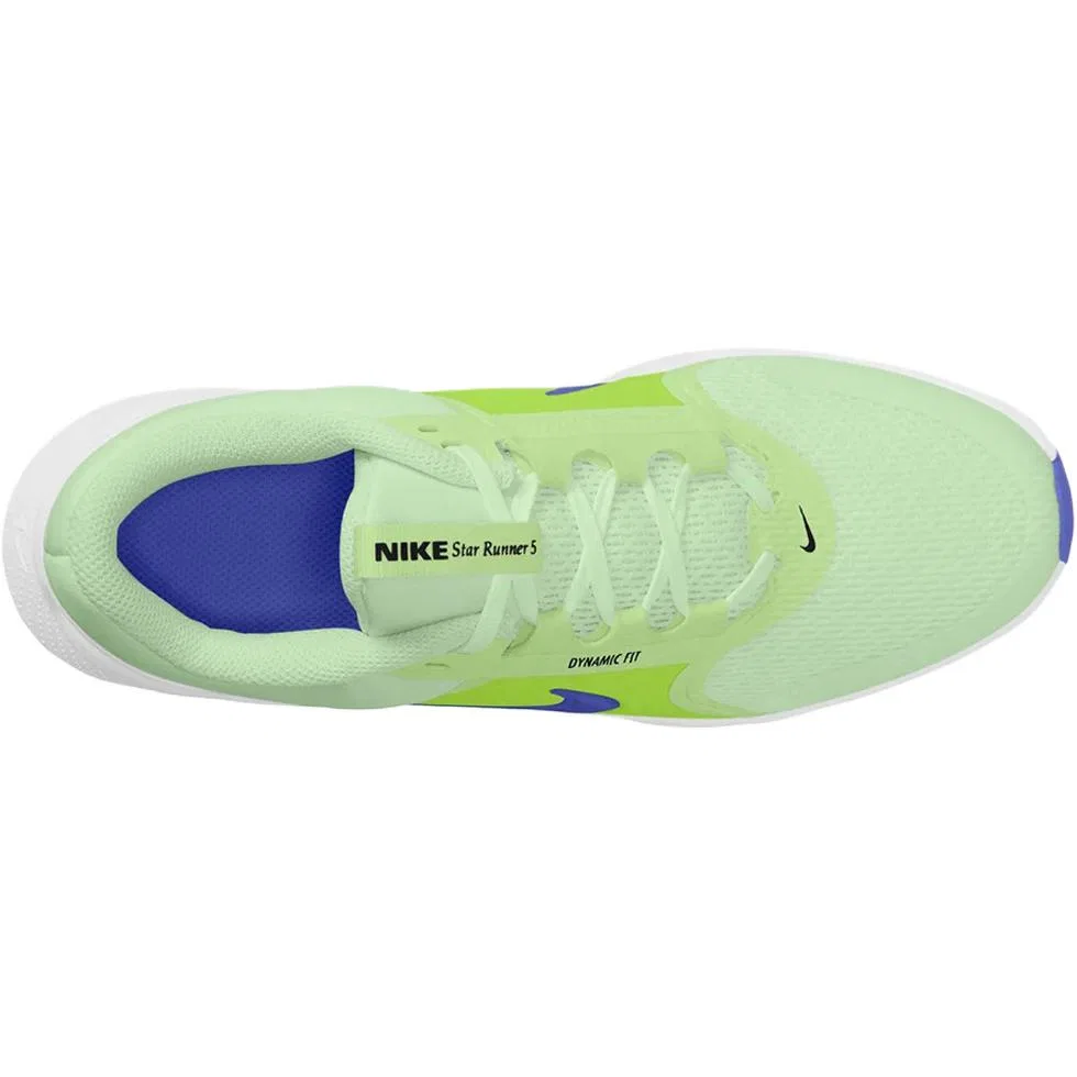 Кроссовки детские беговые Nike Star Runner 5 Low Top Neon Yellow — фото 4