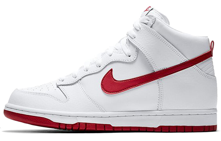 

Кроссовки Nike Dunk High White Gym Red 2017