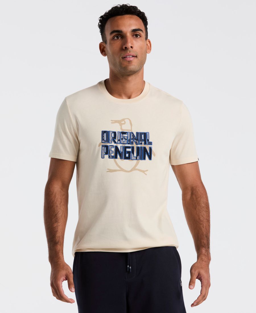 

Мужская футболка с коротким рукавом и графическим логотипом Original Penguin, Birch