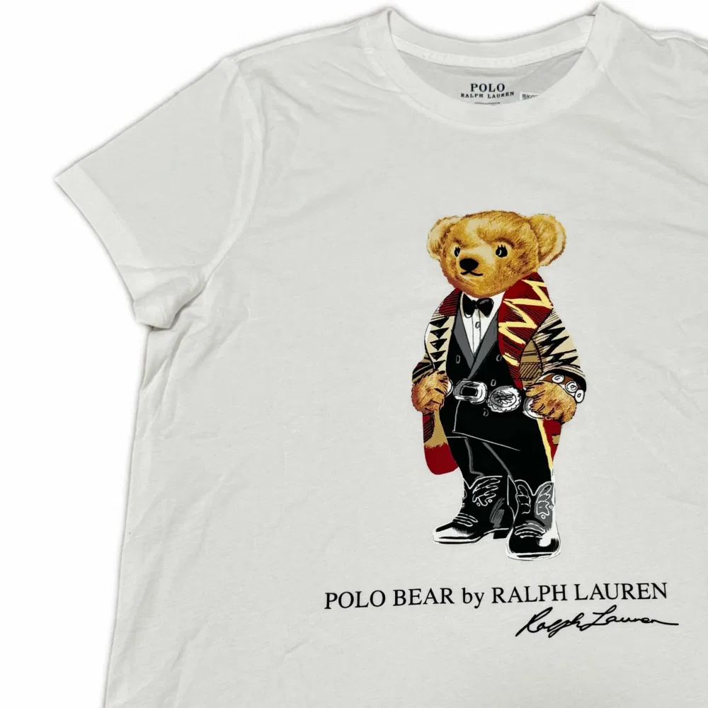 Футболка Polo Bear Ralph Lauren белая — фото 4