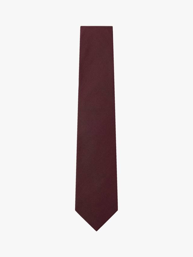 

Галстук из смеси шелка и хлопка Hackett London, цвет Ruby Wine Red