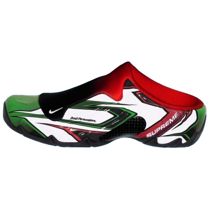 Clogposite Supreme Белый Спортивный Красный Зеленый Nike, Зеленый Черный Белый