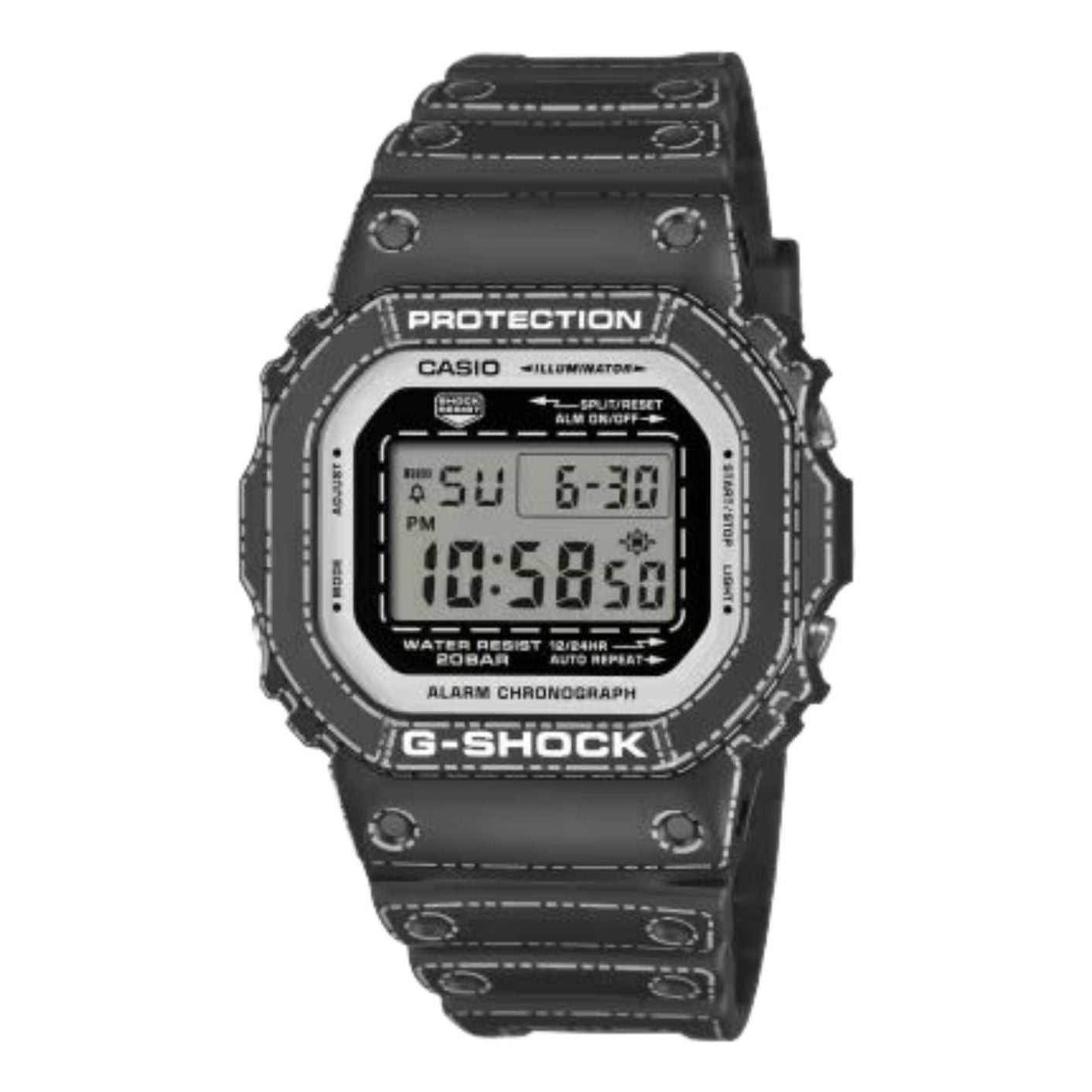 

Casio G-Shock 5600 Series Аналогово-цифровые часы, Сделано в Японии, Черный