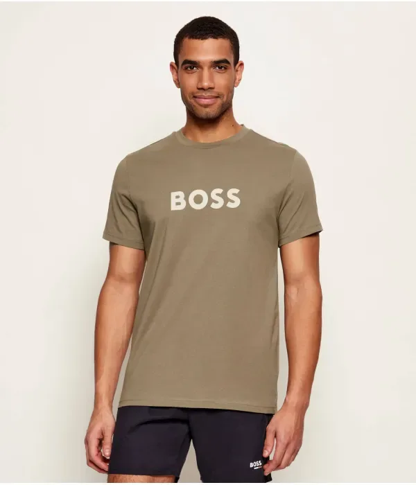 Футболка медсестры regular fit Boss, коричневый
