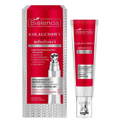 

Крем против морщин Collagen Youth Stimulator для глаз и вокруг рта 15 мл Bielenda