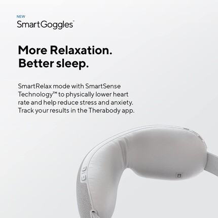 Therabody SmartGoggles Биометрическая маска для глаз с подогревом и массажер для лица с Bluetooth Маска для сна Очки 3 пользовательских режима для снятия стресса, беспокойства, напряжения, головной боли и улучшения сна Theragun — фото 3