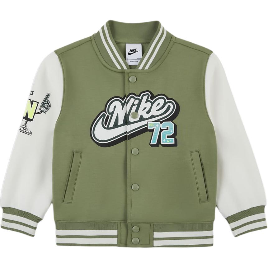 Куртка детская маслично-зеленая Nike для детей 3-7 лет — фото 2