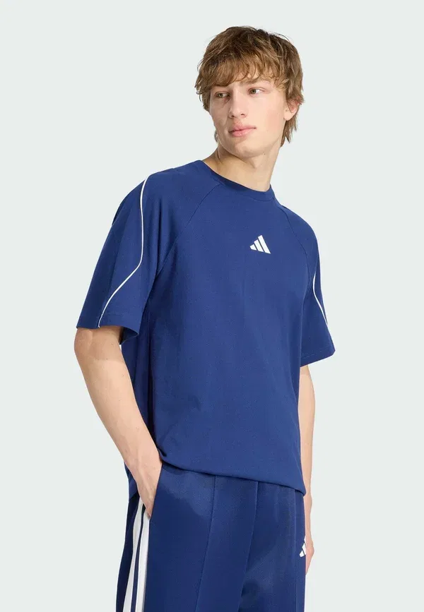 Футболка Adidas Performance m stadium tee basic t-shirt, темно-синий