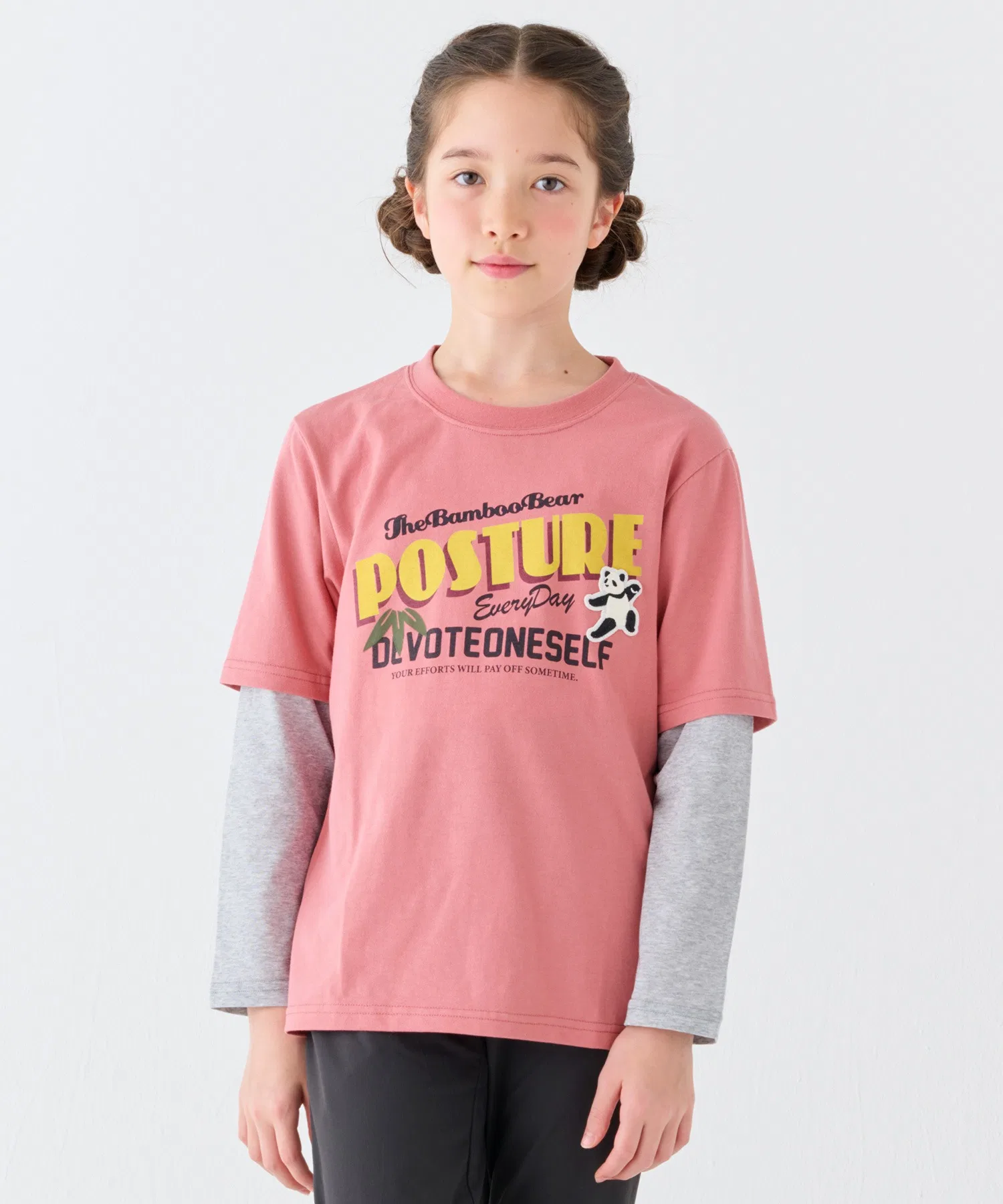 Детская футболка с пандой KRIFF MAYER Kid's Collection JOIN-TEE розовая — фото 2