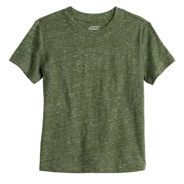 

Детская футболка с коротким рукавом для мальчиков Essential Texture Jumping Beans, цвет army green