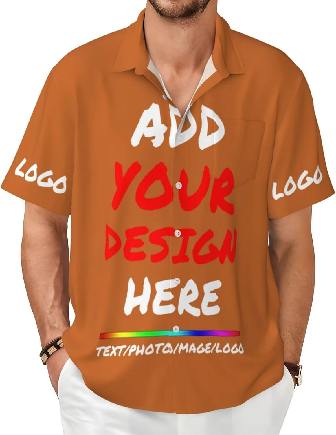 

Футболка Custom с дизайном на пуговицах Aubppv