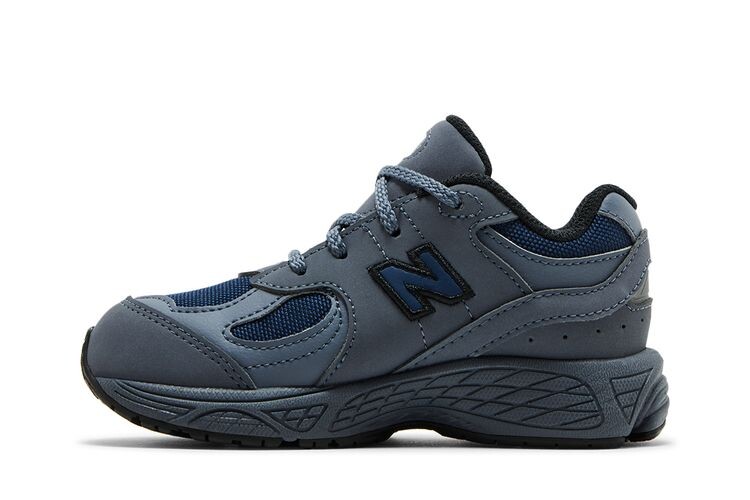 Кроссовки New Balance 2002R Toddler Dark Arctic Grey Navy, серый — фото 3
