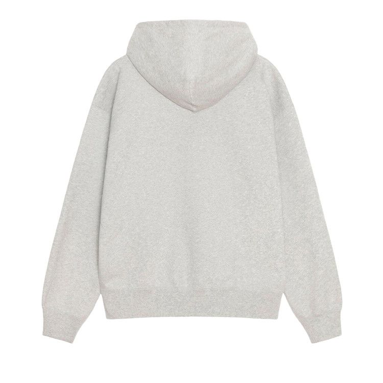 Худи Stussy x Nike Fleece Zip Hoodie 'Grey Heather' — фото 2
