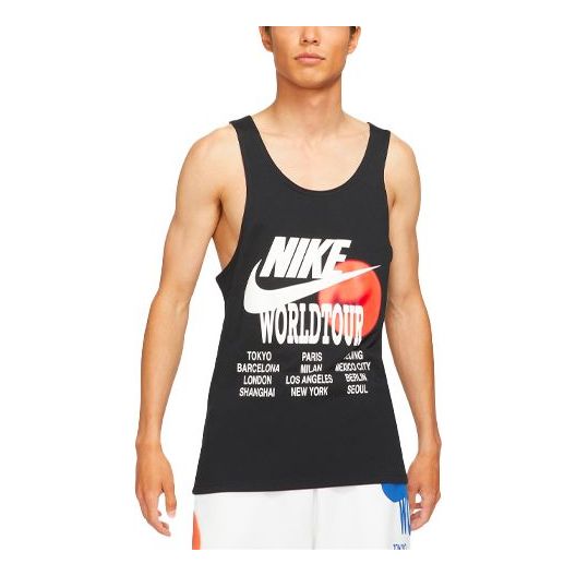 

Топ Nike AS Men's Sportswear Nike Sportswear TANK WORLD TOUR Black