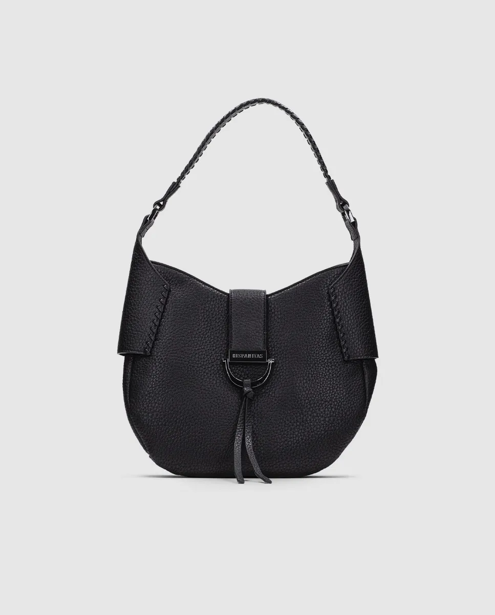 

Женская круглая сумка-хобо с магнитной застежкой Hispanitas, черный