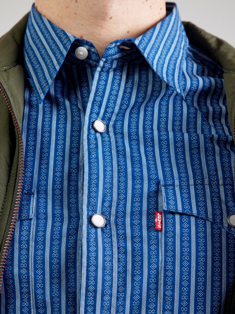 Рубашка на пуговицах классического кроя LEVI'S  Barstow Western Standard Shirt, синий — фото 2