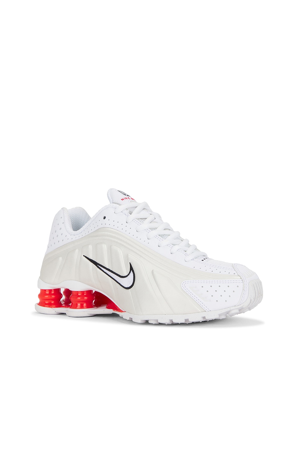 Кроссовки Shox R4 Nike, White, Phantom, & Picante Red — фото 2