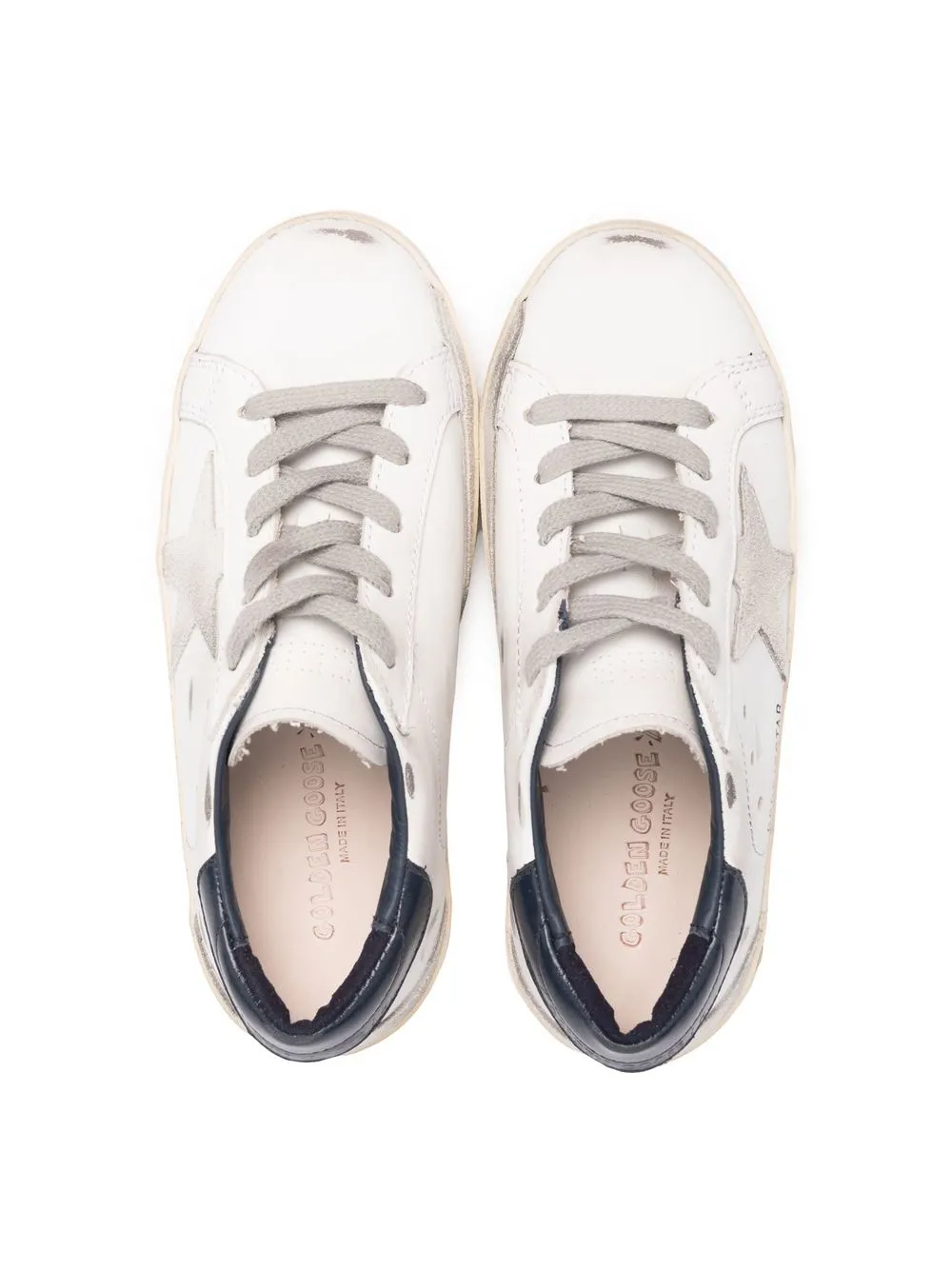 Кеды Superstar на шнуровке Golden Goose Kids, белый — фото 3