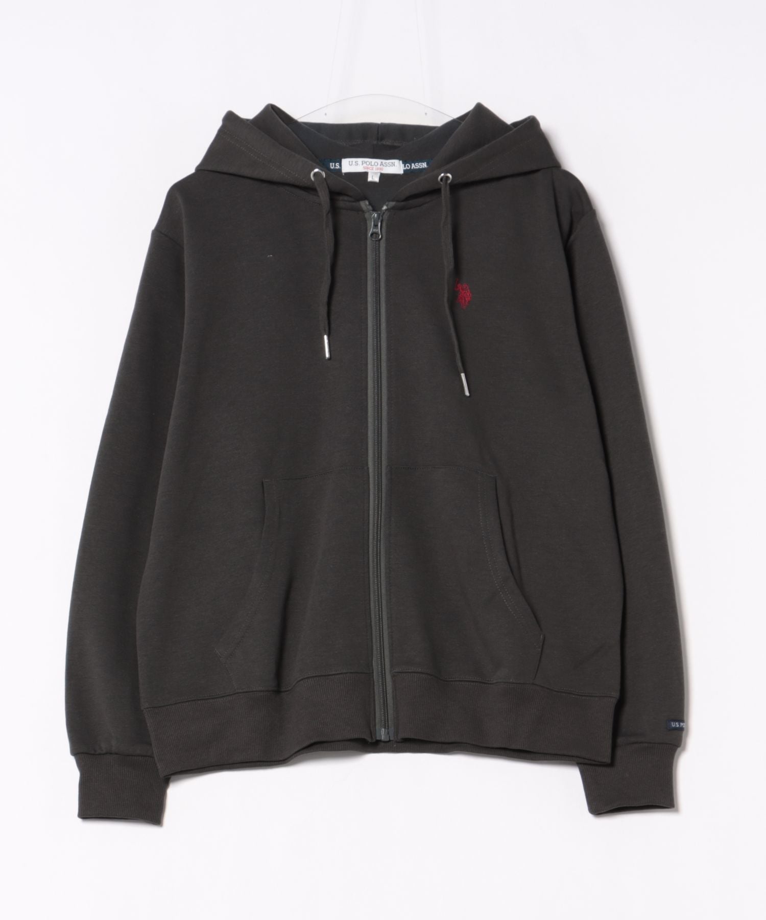 Американская ассоциация поло / (Запад) Картонная толстовка на молнии U.S. Polo Assn., Charcoal Gray
