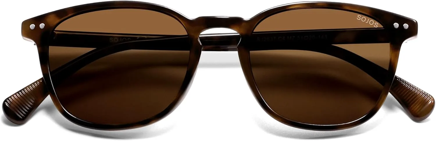

Солнцезащитные очки SOJOS SJ2637, маленькие, закругленные, квадратные, поляризованные, для женщин и мужчин, в винтажном стиле, с линзами UV400, Tortoise/Brown