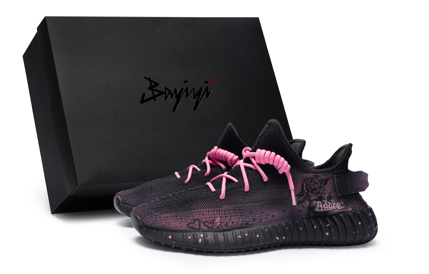 

Adidas Originals Yeezy Boost 350 V2 811 Manufacture Rose Pink специальная коробка низкие кеды унисекс черно-розовые, цвет Black Pink