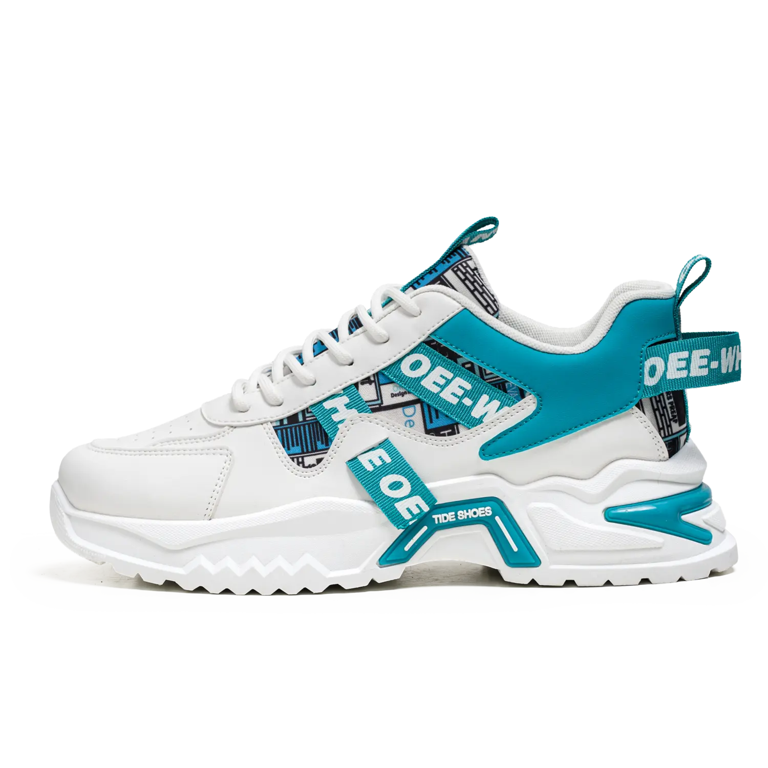 

Boogie Bear Амортизирующие противоскользящие и износостойкие поддерживающие балансирующие низкие кеды для мужчин бело-синие, цвет White Blue