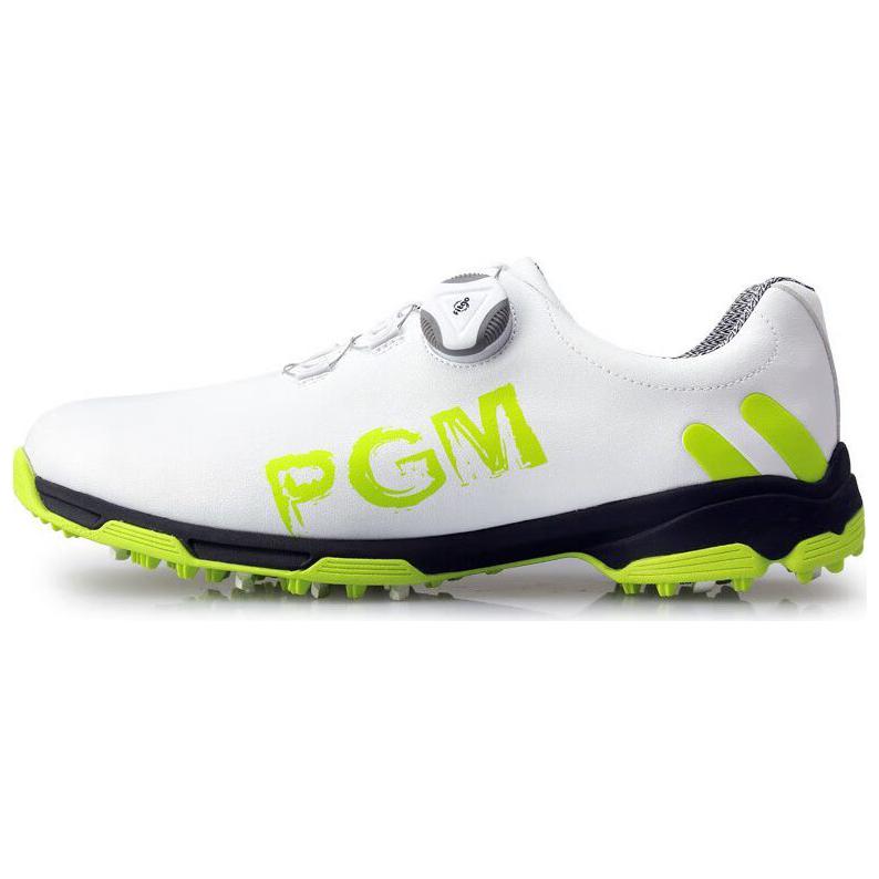 

PGM Мужские гольфовые туфли лоу-топ черные, красные, синие, зеленые — белые неоново-зеленые, цвет White Neon Green