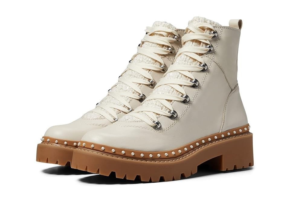 Женские ботинки Steve Madden Rainier кожаные с декором, белый