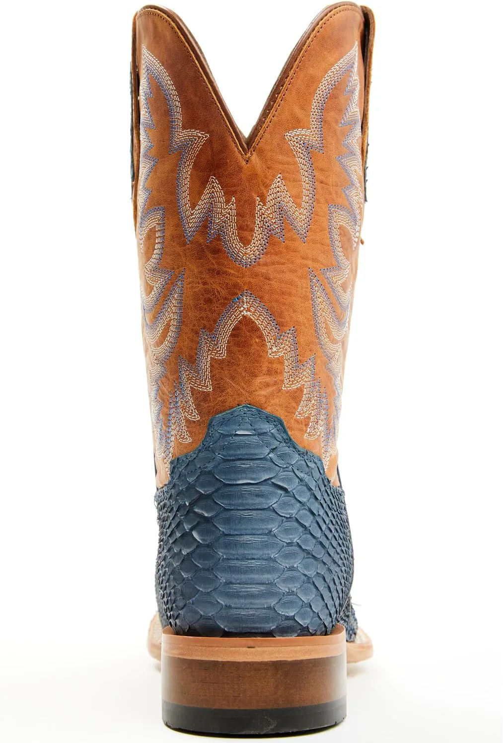 Мужские вестерн-сапоги Cody James Exotic Python Vulturno с широким квадратным носком - Becjdd24-03, синий — фото 4