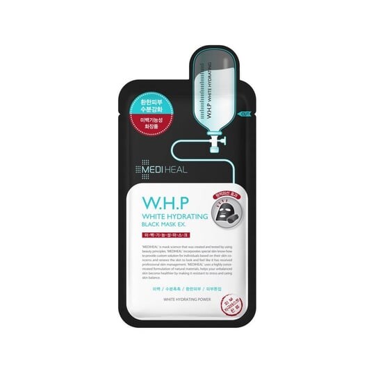 Маска для лица Mediheal — Черная увлажняющая и отбеливающая , , WHP White Hydrating Black Mask EX, 25 мл — фото 2