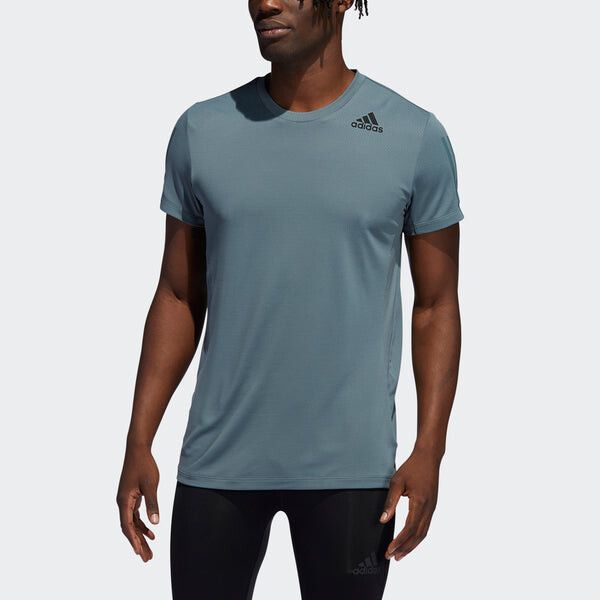 Футболка men's h.rdy 3s tee intense training sports short sleeve blue t-shirt Adidas, синий — фото 2