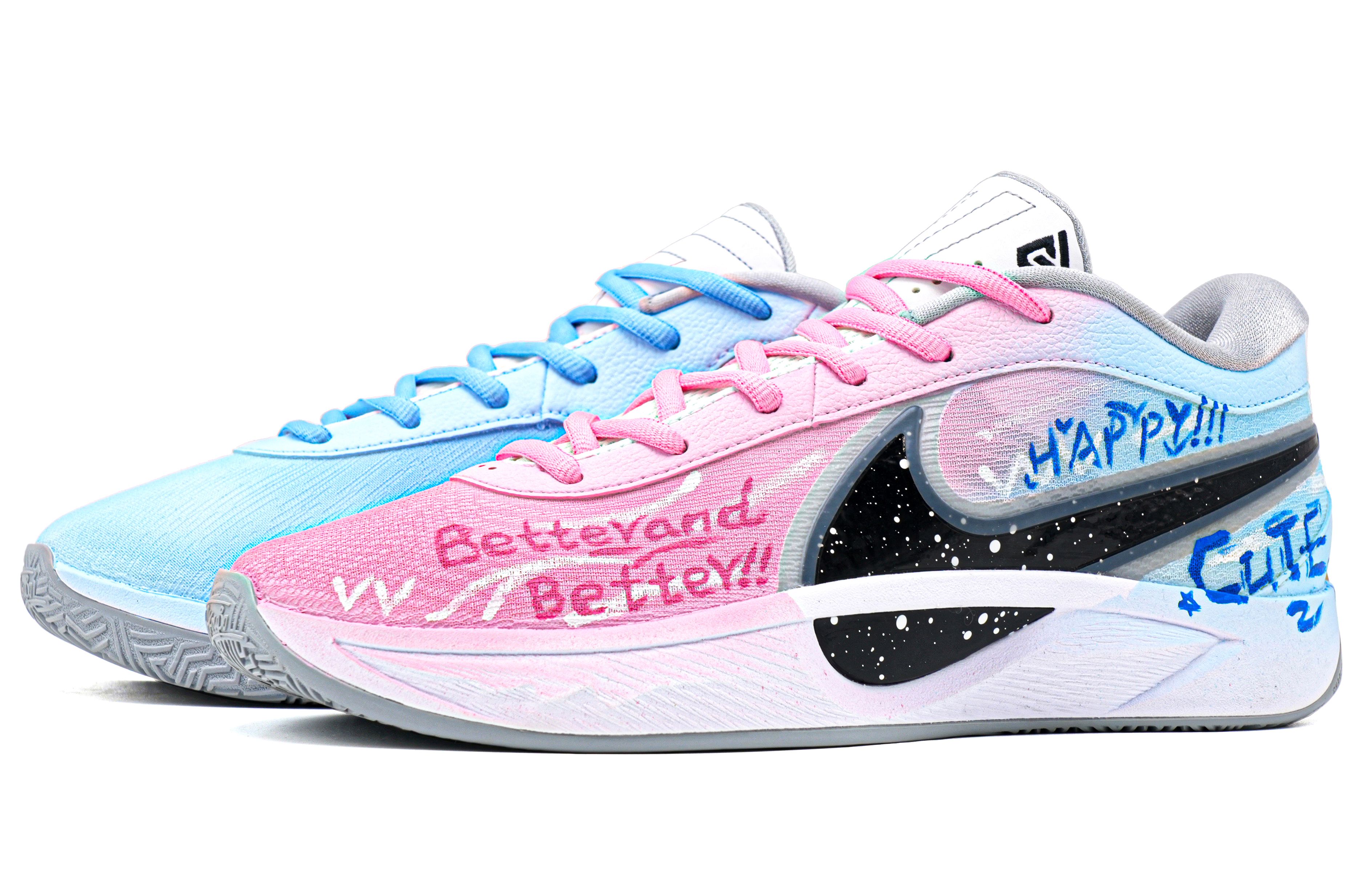 

Nike Баскетбольные кроссовки Giannis Freak 6, низкие, мужские, синие/розовые