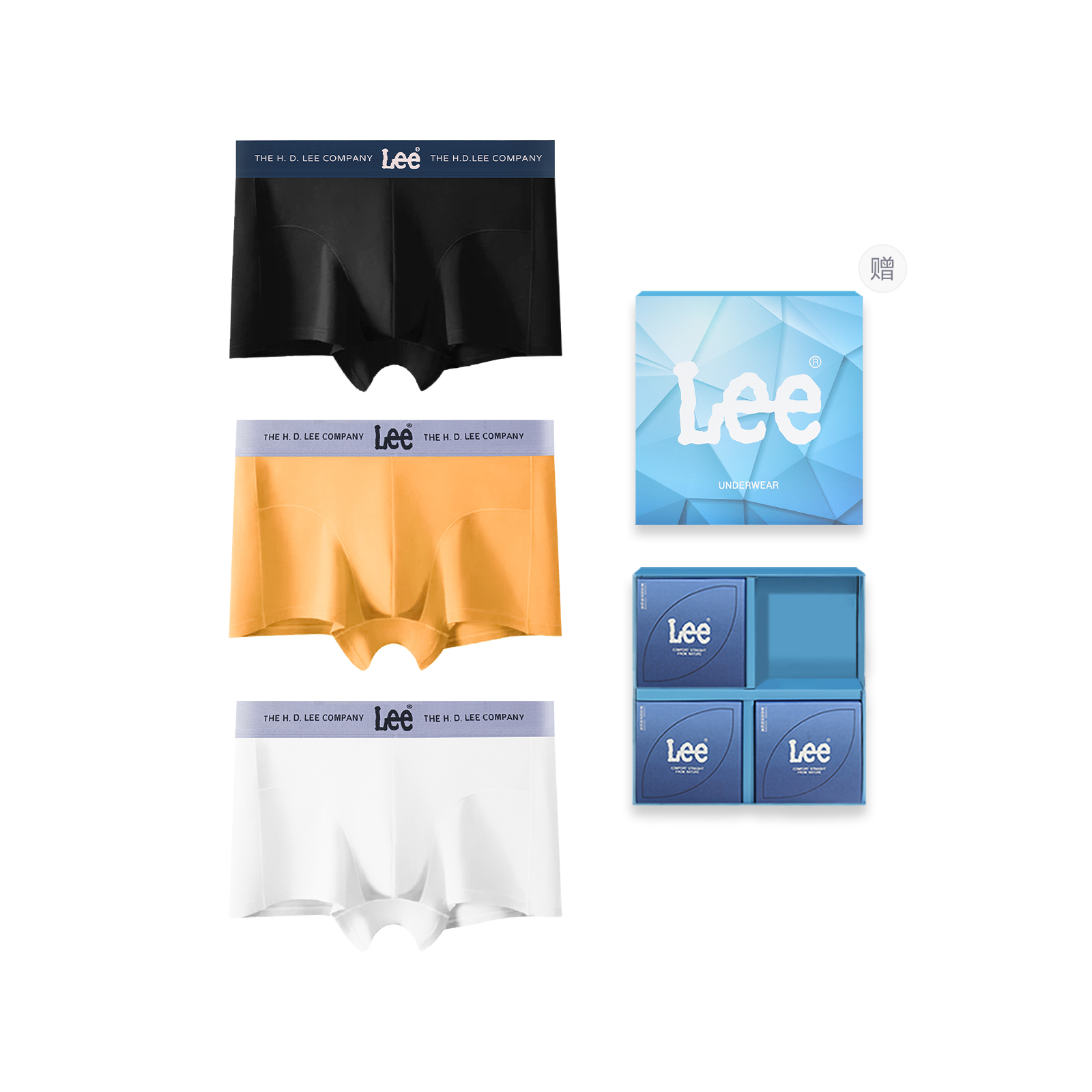 

Классические трусы 101 для мужчин боксеры 3 5 штук Lee, желтый