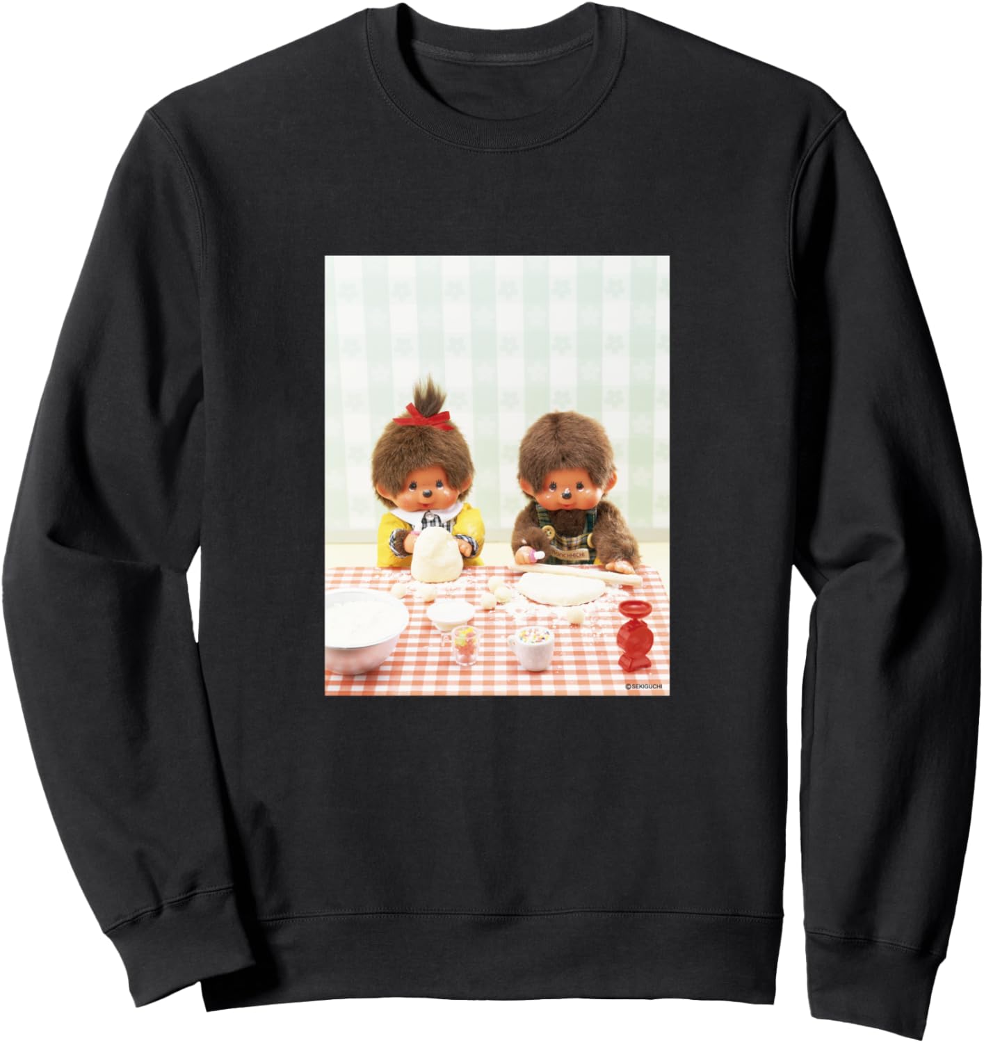 

Толстовка с графическим принтом Monchichi, черная Monchhichi, Черный, Толстовка с графическим принтом Monchichi, черная Monchhichi