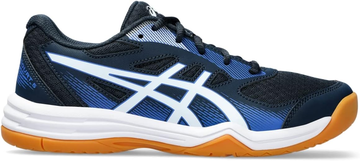 

Детские волейбольные кроссовки ASICS Upcourt, белый/синий