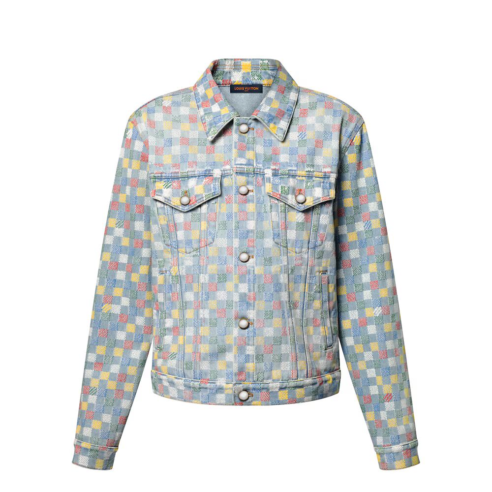 

Куртка дальнобойщика Damier Denim Louis Vuitton, мультиколор