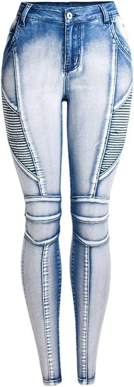 

ZENTHACE женские рваные мото джинсы скинни