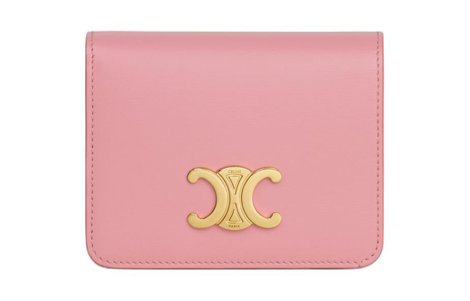 

CELINE Кошелек из коровьей кожи Triomphe Arc De Triomphe для женщин Rose