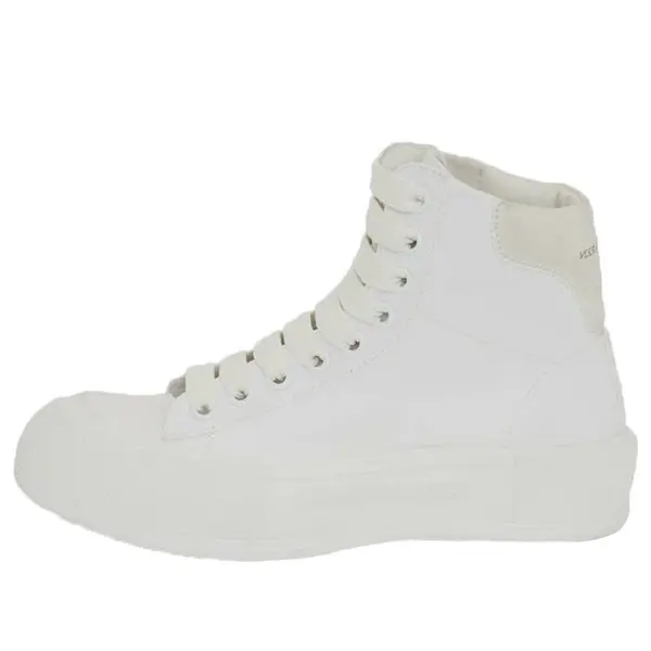 Кроссовки deck high-top sneakers 'white' Alexander Mcqueen, белый