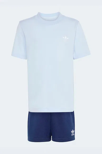 Комплект из эластичного хлопка Adidas Originals, синий — фото 2
