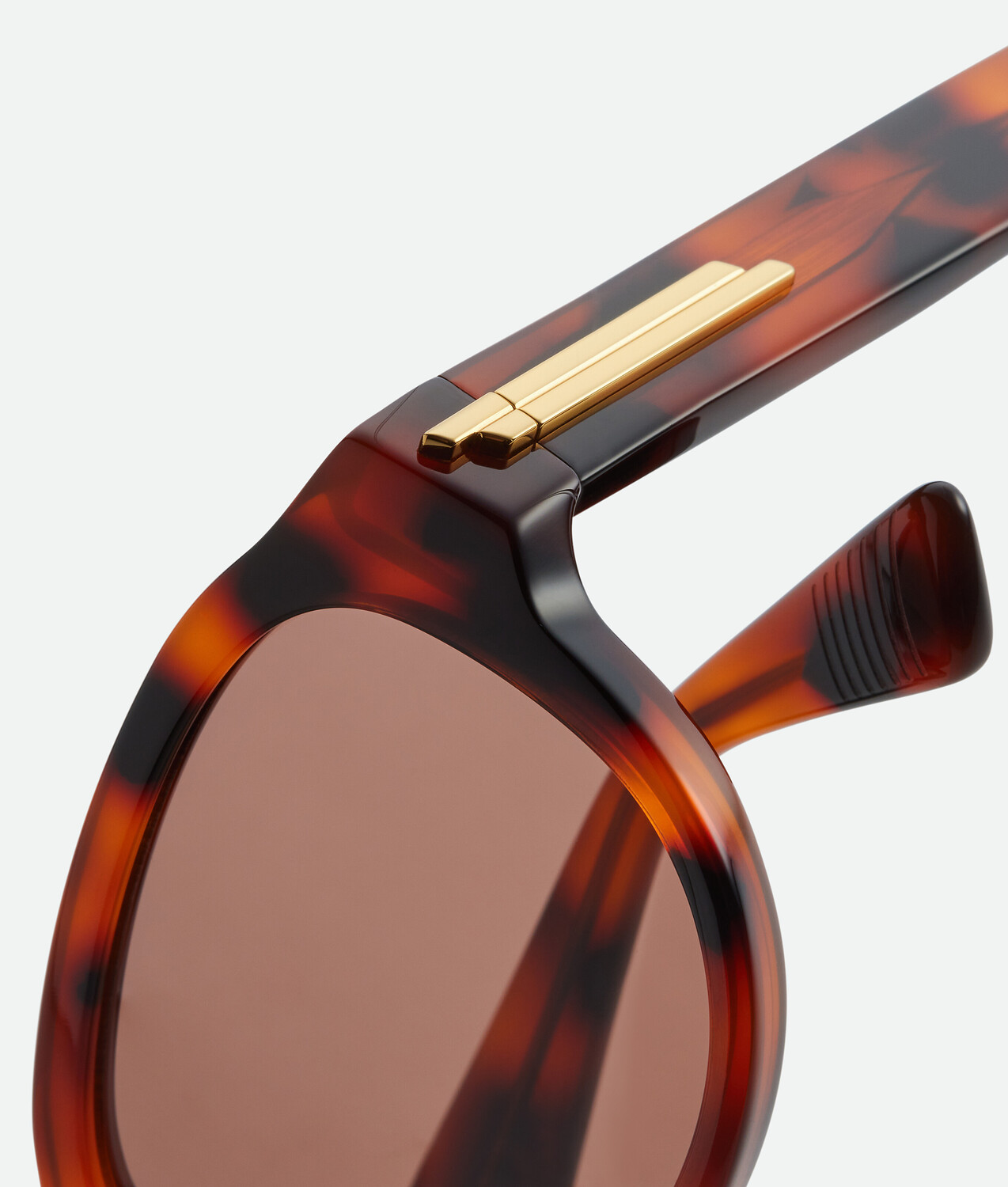 Classic aviator sunglasses BOTTEGA VENETA, гавана/красный — фото 4