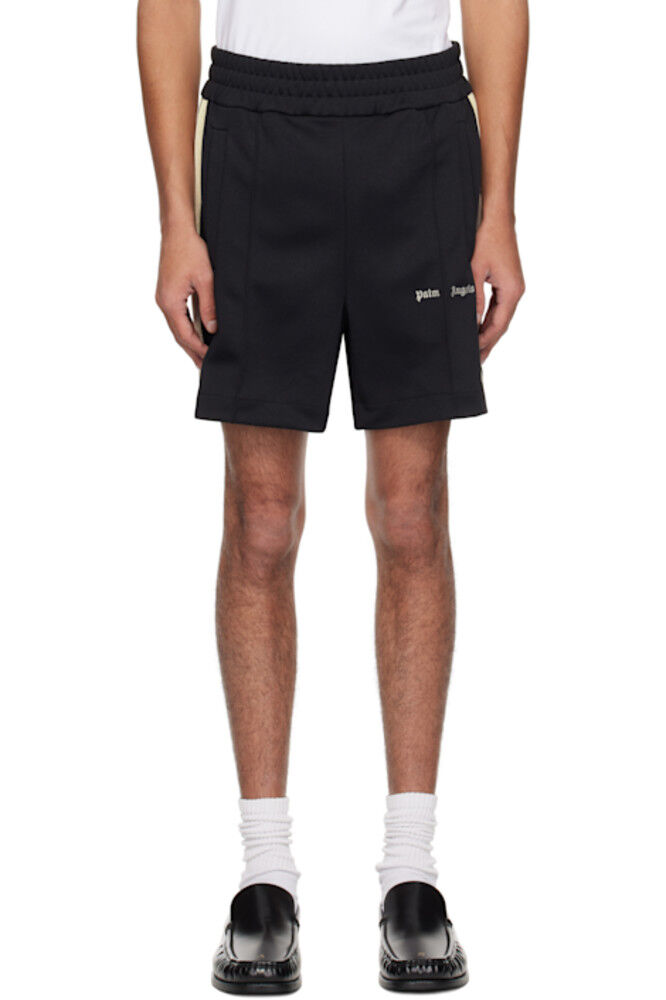 

Черные спортивные шорты с вышитым логотипом Palm Angels